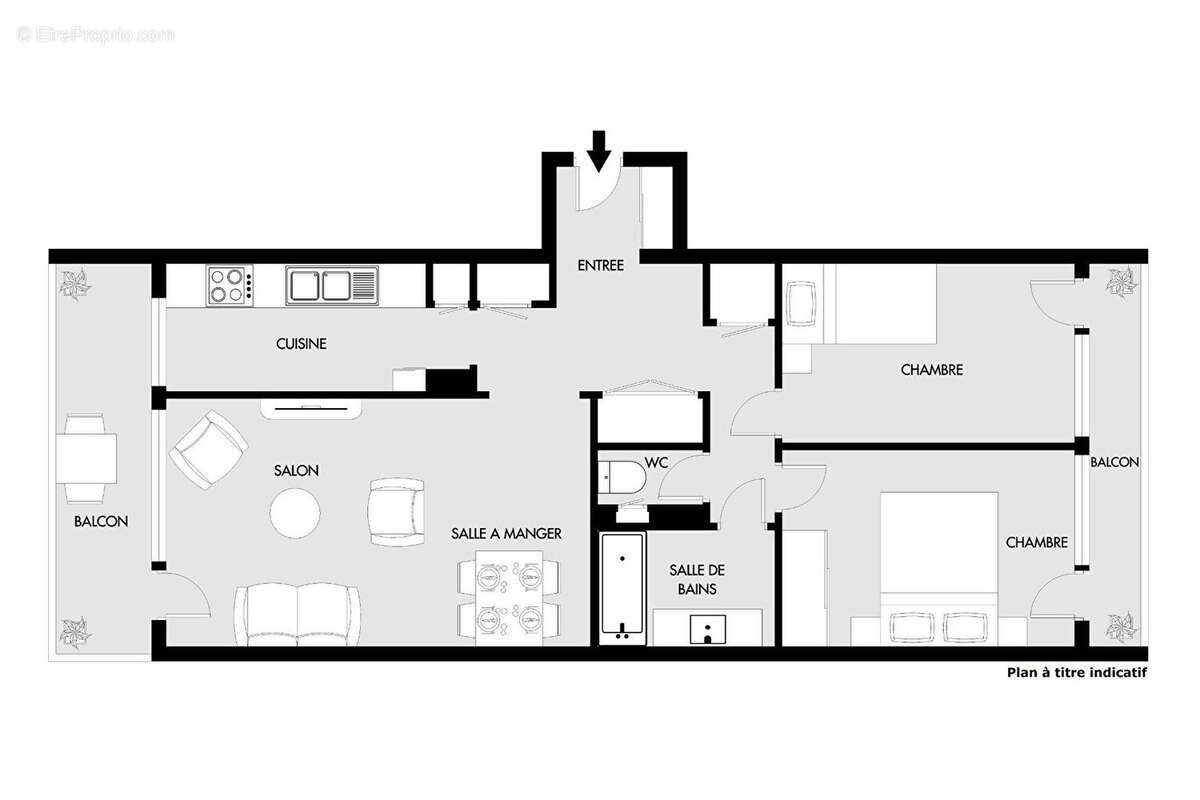Appartement à PARIS-19E