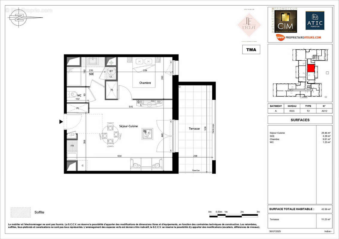 Appartement à SAINT-CYR-SUR-LOIRE