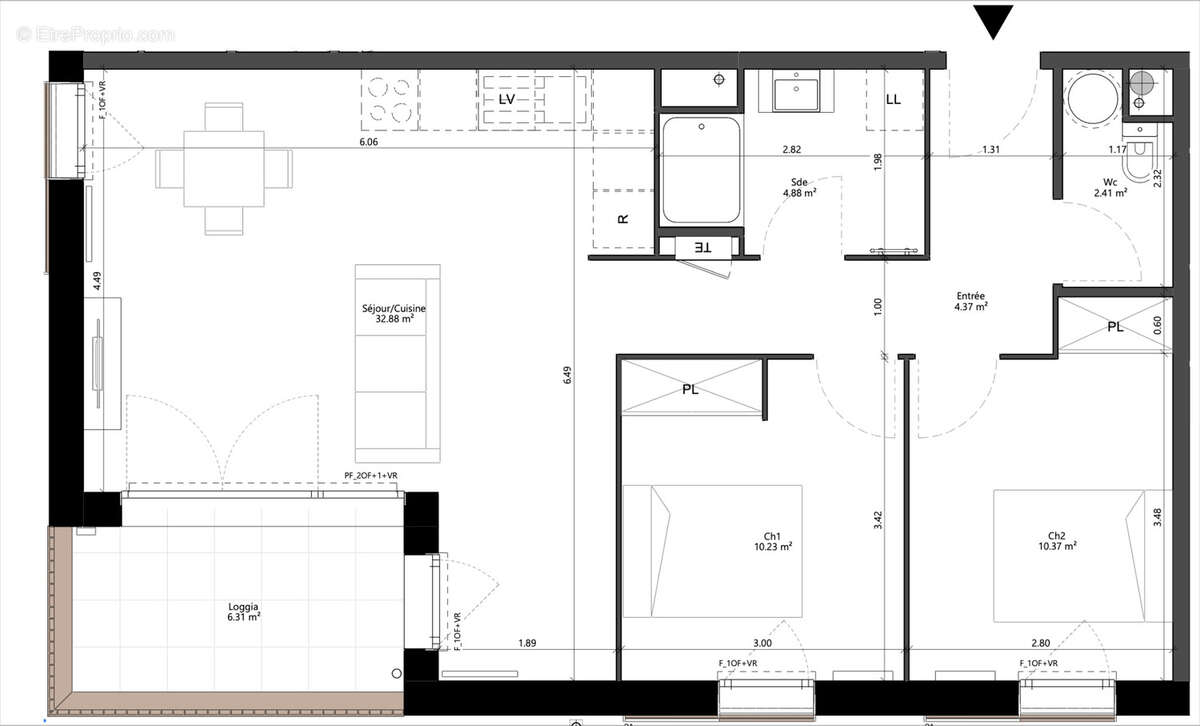 Appartement à LE TAILLAN-MEDOC
