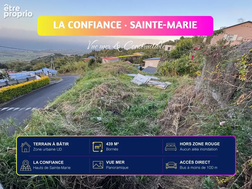 Terrain 439 m² à vendre à Sainte-Marie (97438) - photo 2