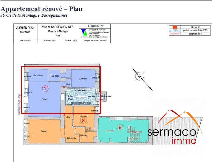 plan - Appartement à SARREGUEMINES