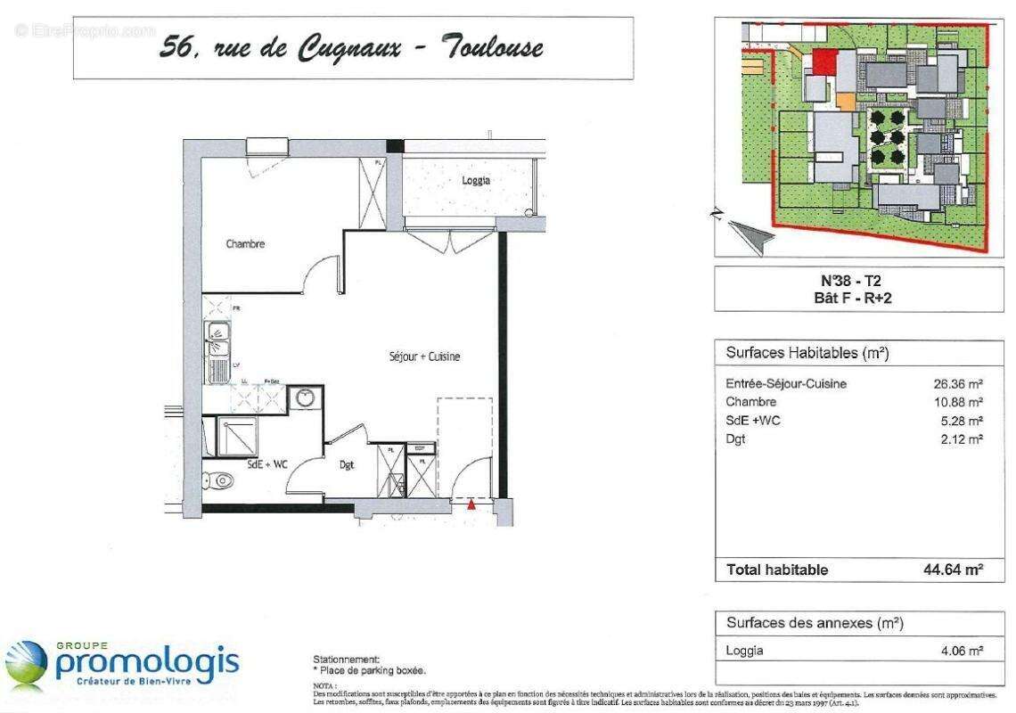 Appartement à TOULOUSE