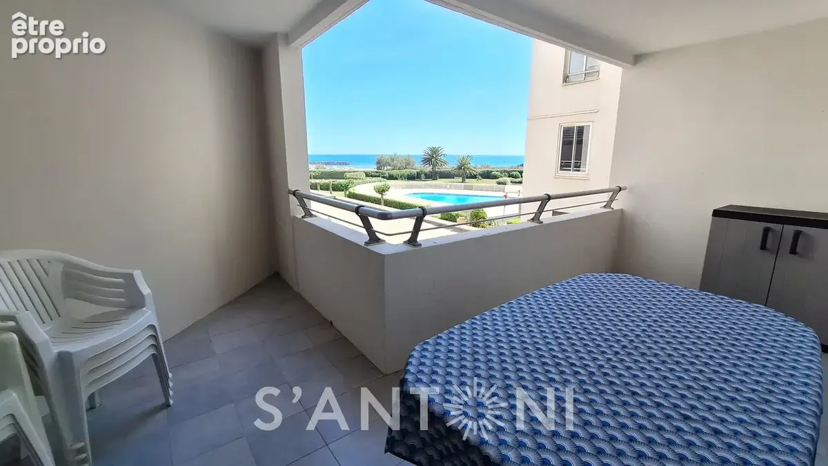 Cap d'agde - secteur rochelongue - t3 vue mer - piscine - ascenseur - garage - emplacement d'exception pieds dans l'eau - photo 3