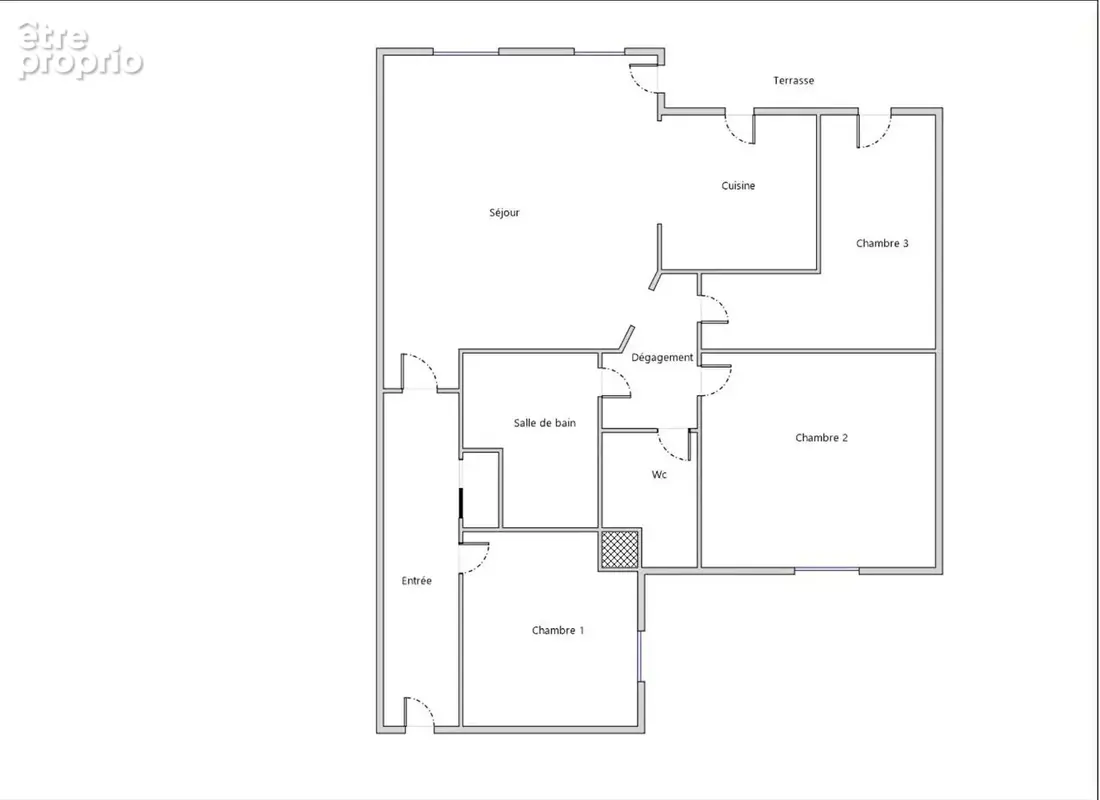 Appartement T4 de 85m2 - Copro 2017 - Terrasse - DPE C - GRENOBLE ? CHAMPIONNET - photo 16