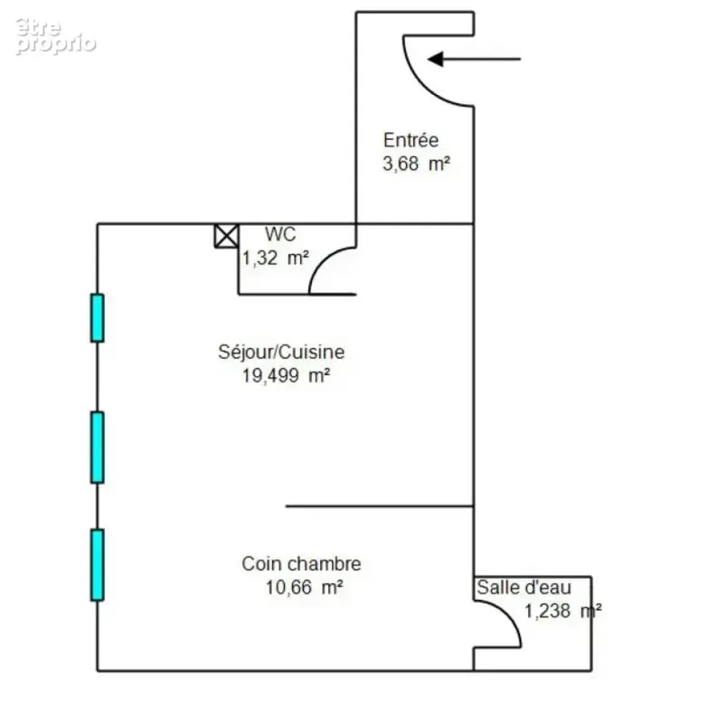 Paris 10 - strasbourg-saint-denis - 2 pieces 36,39 m² - photo 14