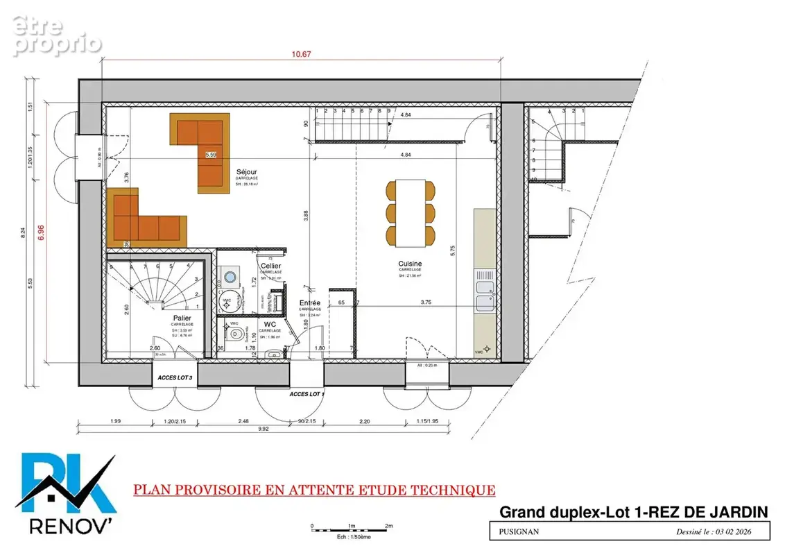 Appartement Duplex Pusignan 4 pièce(s) 112.46 m2 - photo 3