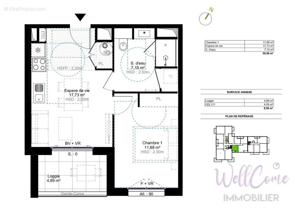 Appartement à CHALLES-LES-EAUX