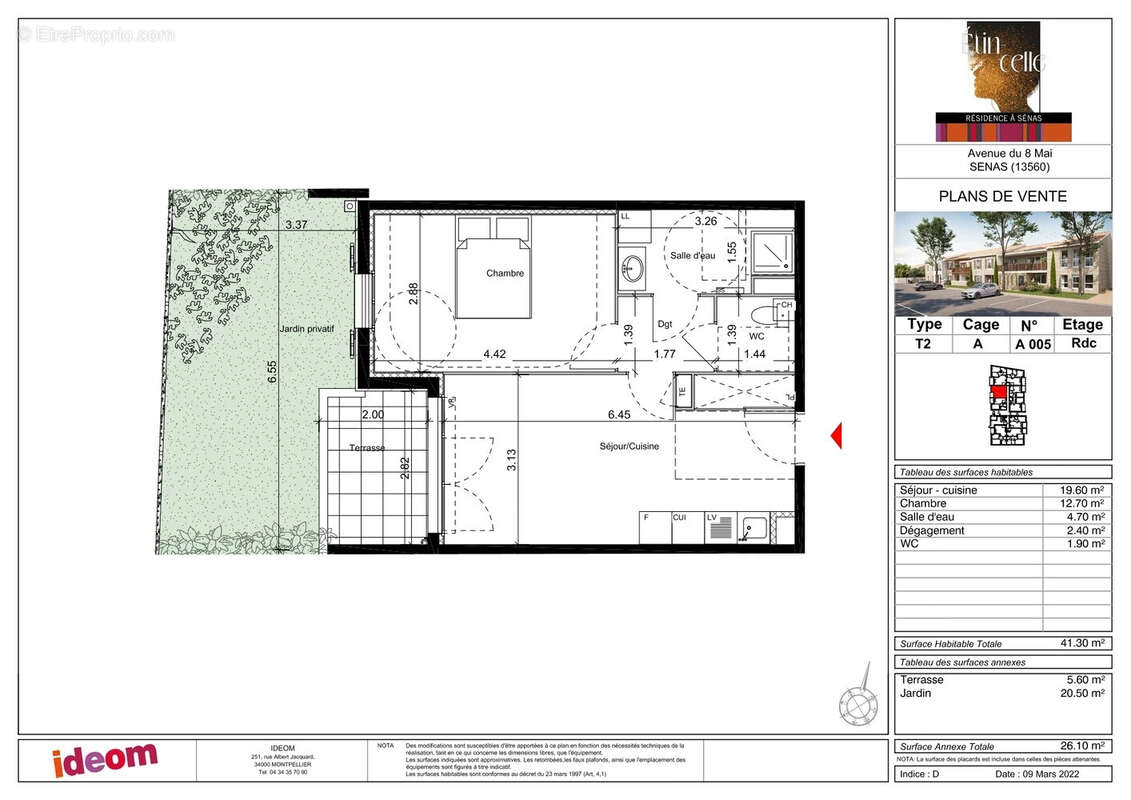 Appartement t2 neuf - 2 places parking - photo 3