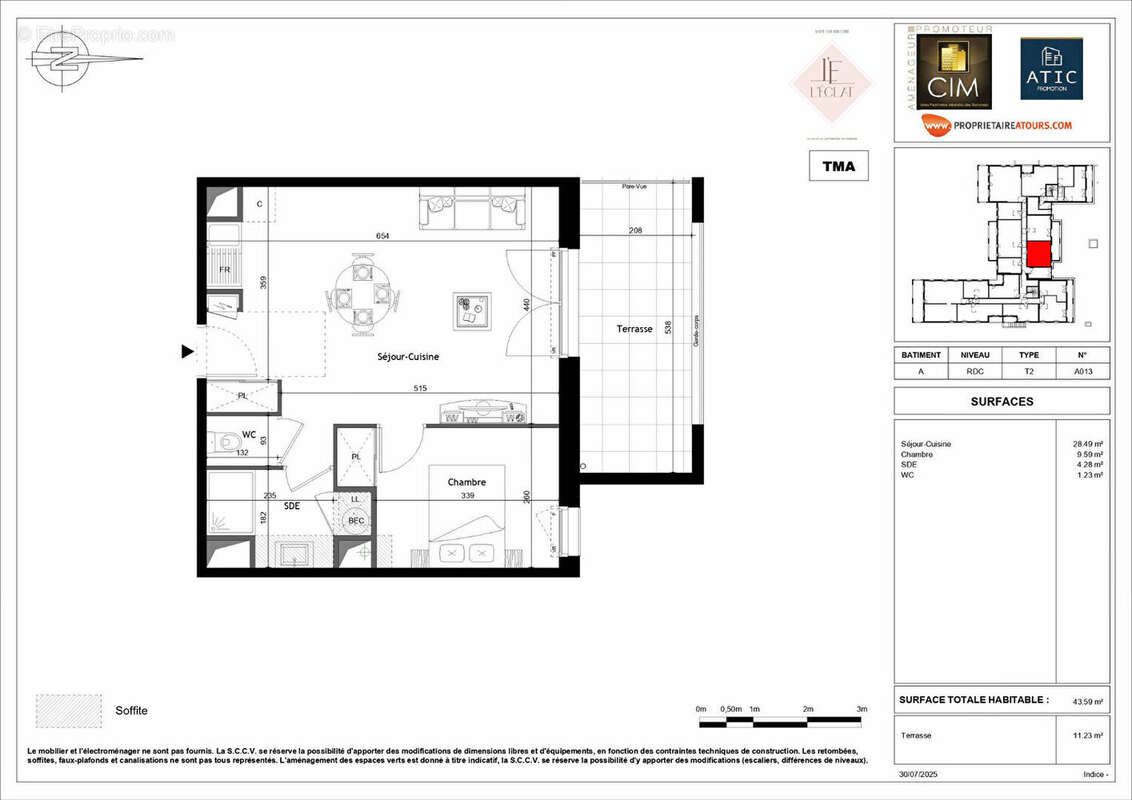 Appartement à SAINT-CYR-SUR-LOIRE