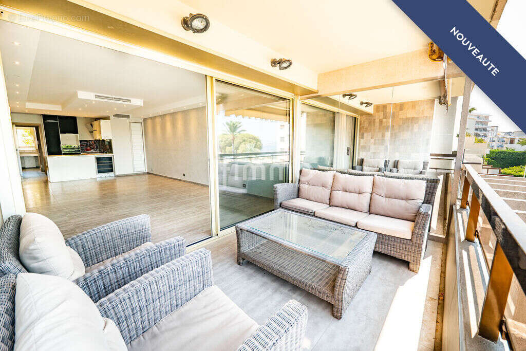 Juan-les-Pins, vue mer, 4 pièces d'exception, terrasse, parking - photo 5