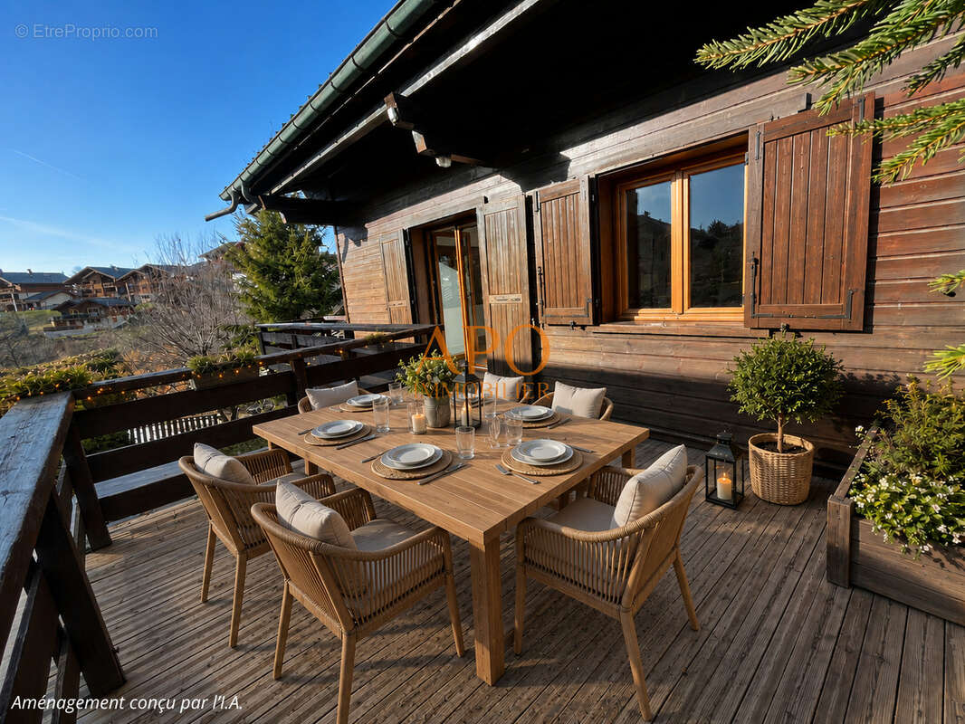 Chalet familial 209 m2 t7 + t2  a 2 pas du centre des carroz - photo 3