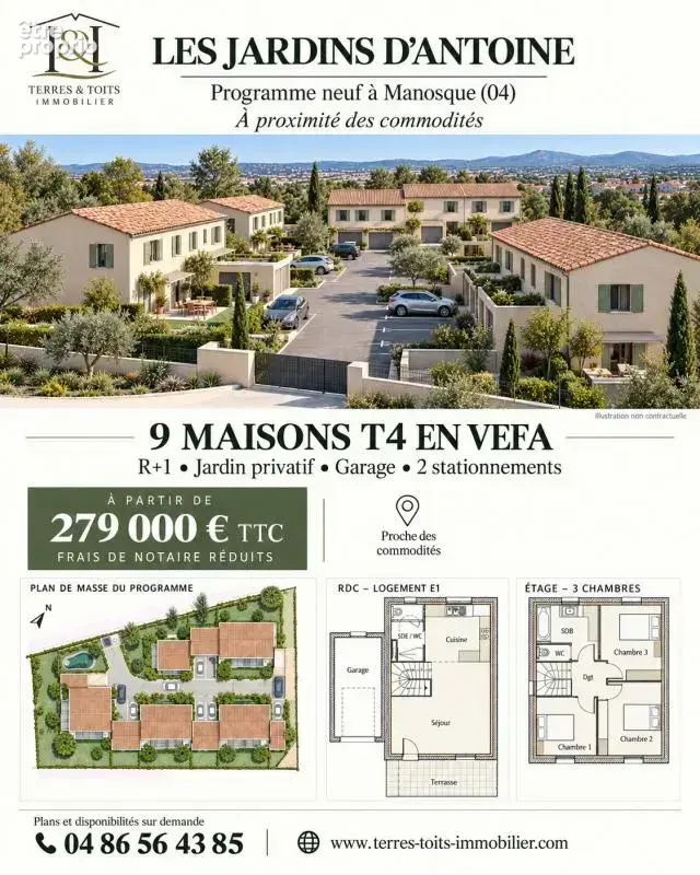 Maison t4 neuve avec garage et jardin - photo 1