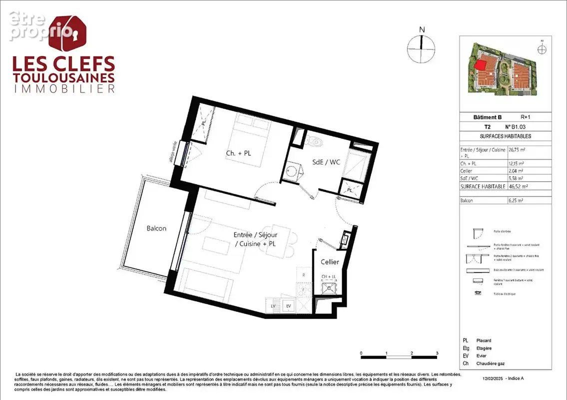 Grand appartement  2 pièces 46 m² à deux pas du cente ville de Blagnac - photo 3