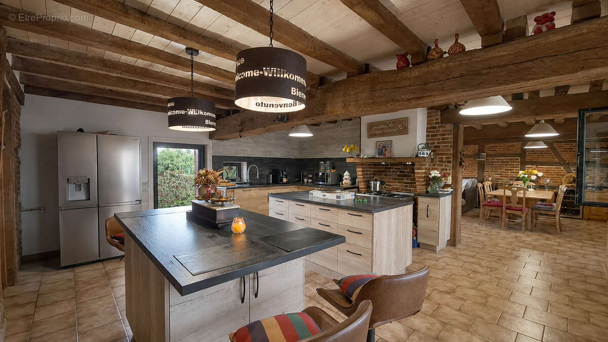 Authentique ferme bressane à colombages rénovée avec 2 logements et 1 hectare de terrain - photo 3