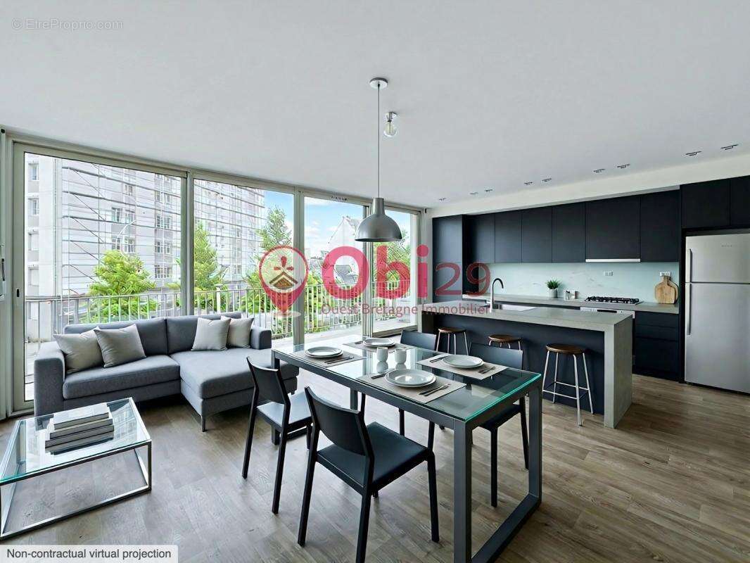 LORIENT – Appartement T3 de 105 m² dans une petite copropriété - photo 3