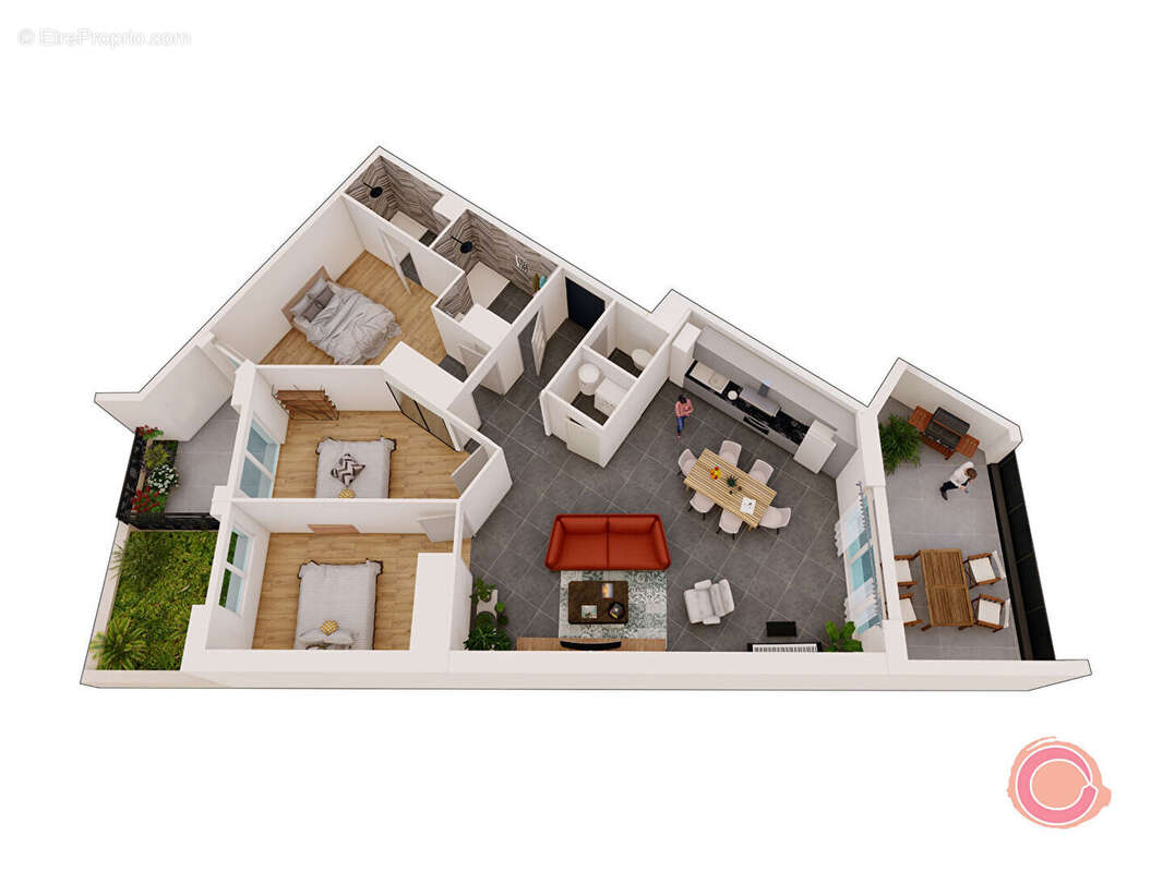 Appartement à LUC-LA-PRIMAUBE