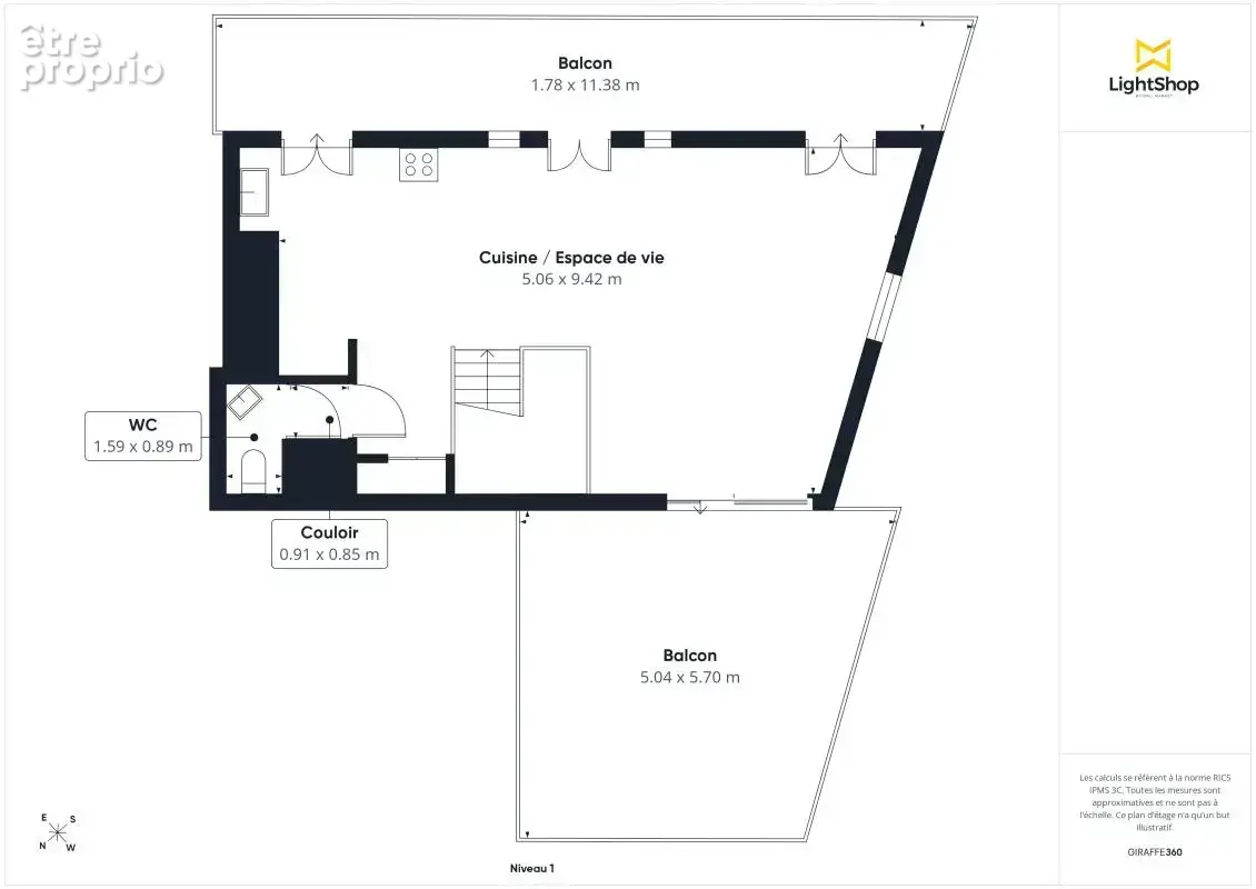 Duplex 4 pièces au dernier étage avec terrasse et balcon - Grande Rue, Sèvres - photo 20