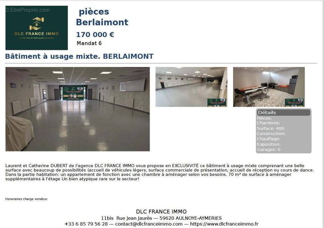 Photo 1 - Parking à BERLAIMONT