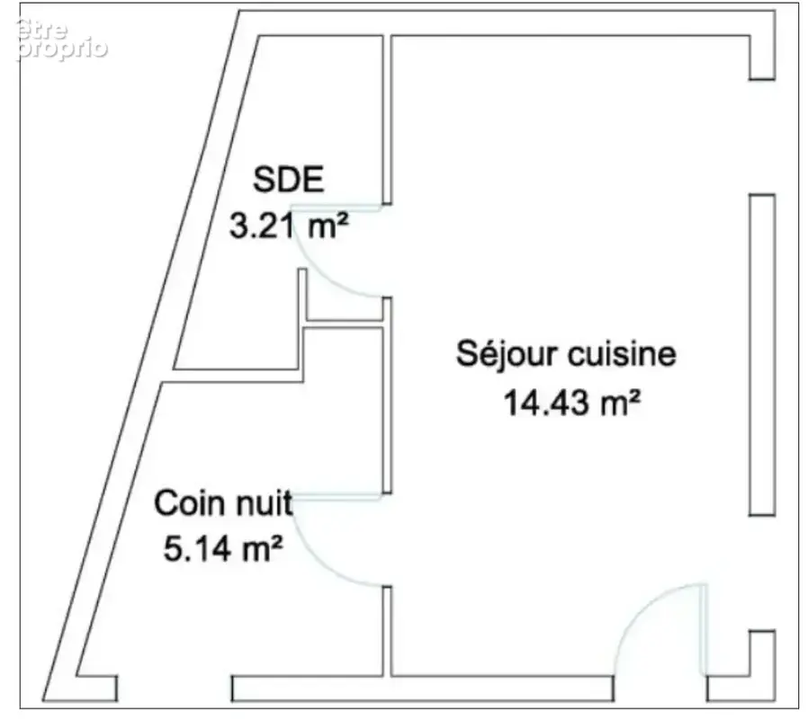 2 pièces de 23m2 au calme situé à 200m du métro Charles Michel. - photo 2