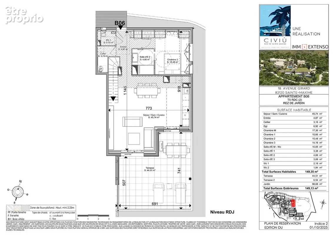 Sainte-Maxime - Duplex de quatre chambres avec jardin et deux terrasses - photo 10