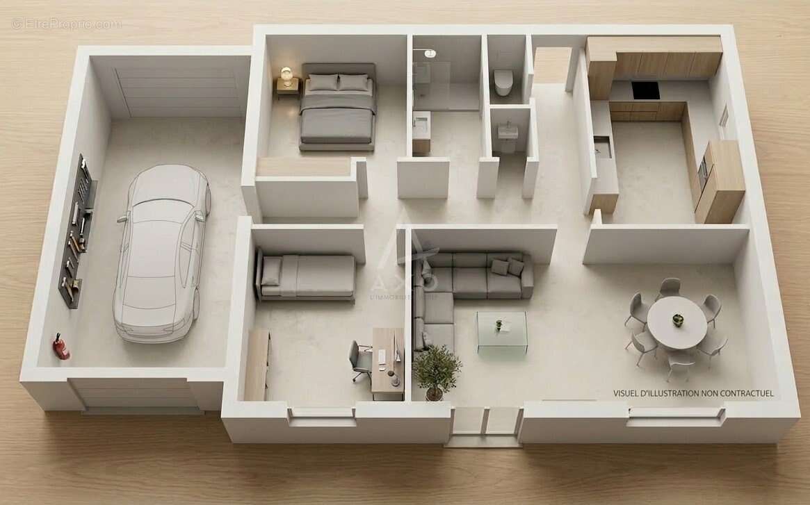 Plain-pied plein sud  Bien rare avec combles aménageables et terrain constructible ! - photo 2