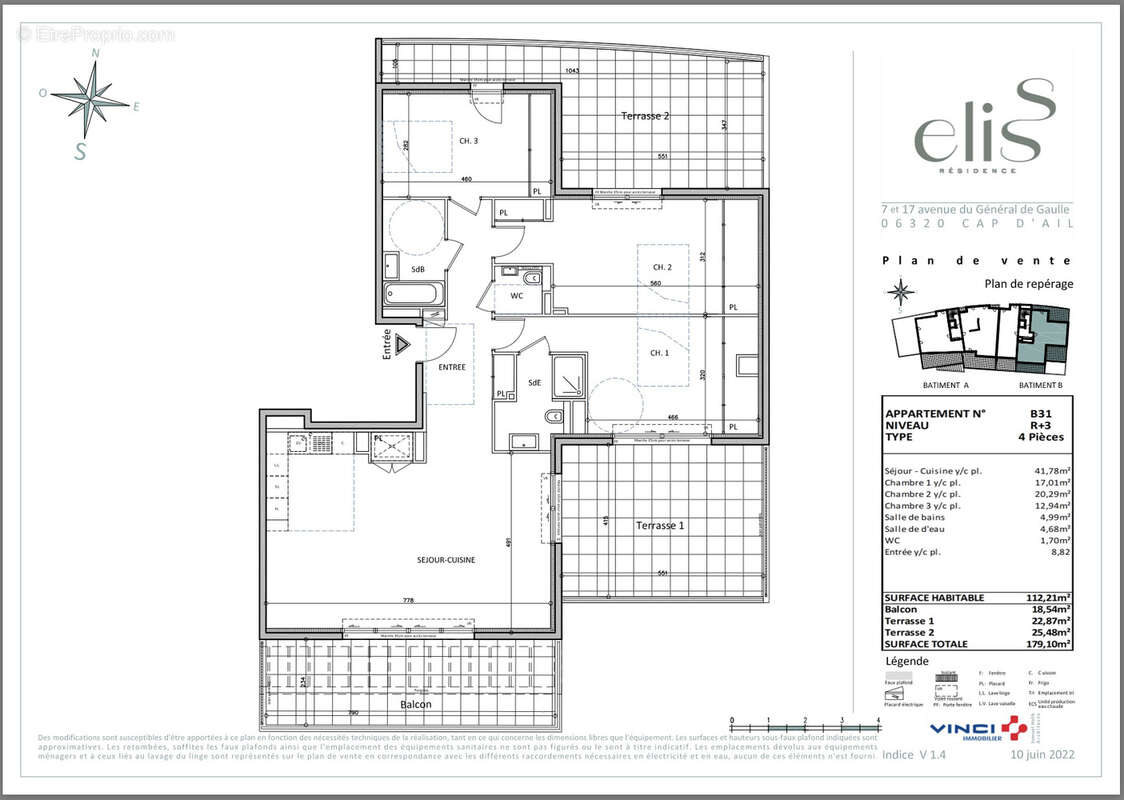Appartement à CAP-D'AIL