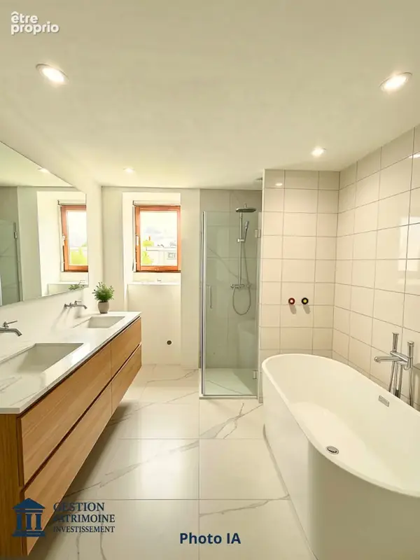 Duplex 118 m2 habitables   150 m2 au sol   entièrement rénové   mulhouse diaconat - photo 5
