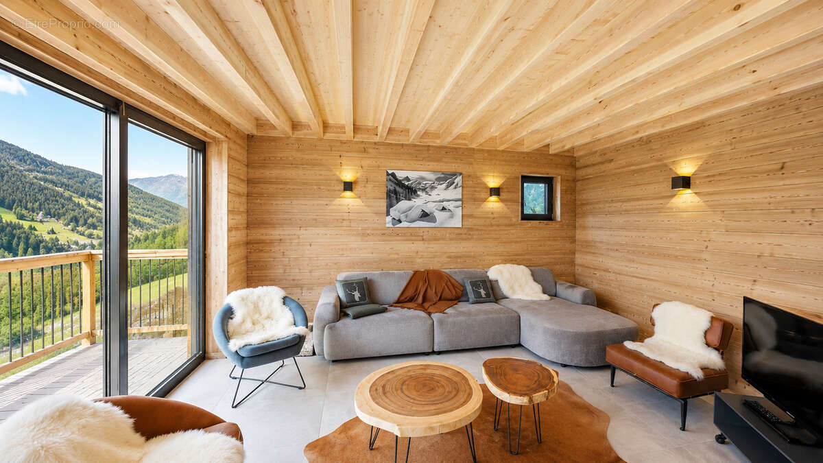 La plagne chalet individuel -193m2- 6 chambres - skis aux pieds- - photo 2