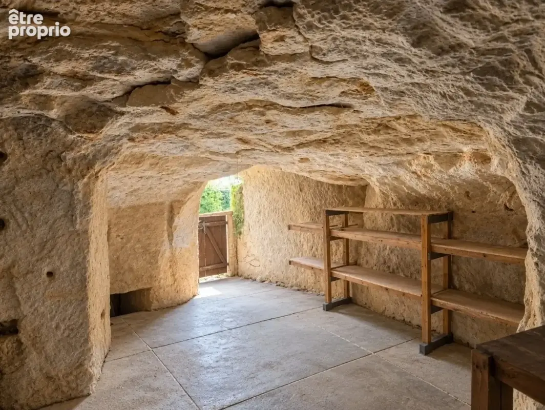 Maison à vendre 4 pièces proche THOUARS (79) MAISON à rénover partie troglodyte, cour, dépendance, terrain - photo 2