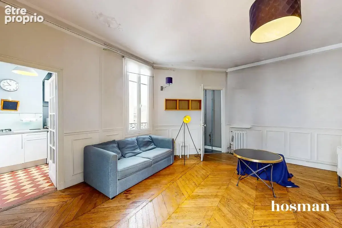 Appartement 3 pièces de 59 m² avec cave et chambre de service - Rue Juliette Lamber, Paris - photo 3
