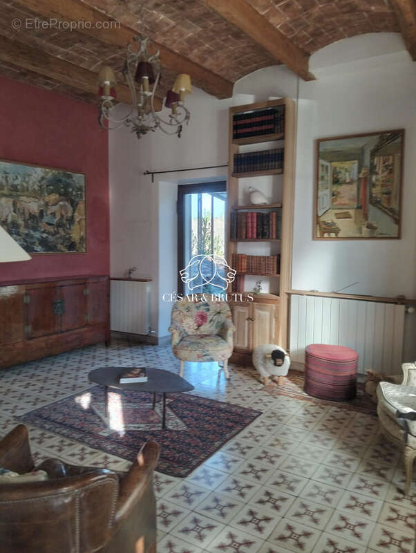 Salon d'accueil - Maison à SAINT-ANDRE-DE-ROQUEPERTUIS