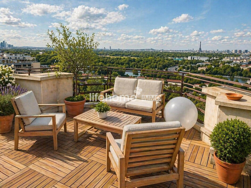 Terrasse vue panoramique - Appartement à SAINT-CLOUD