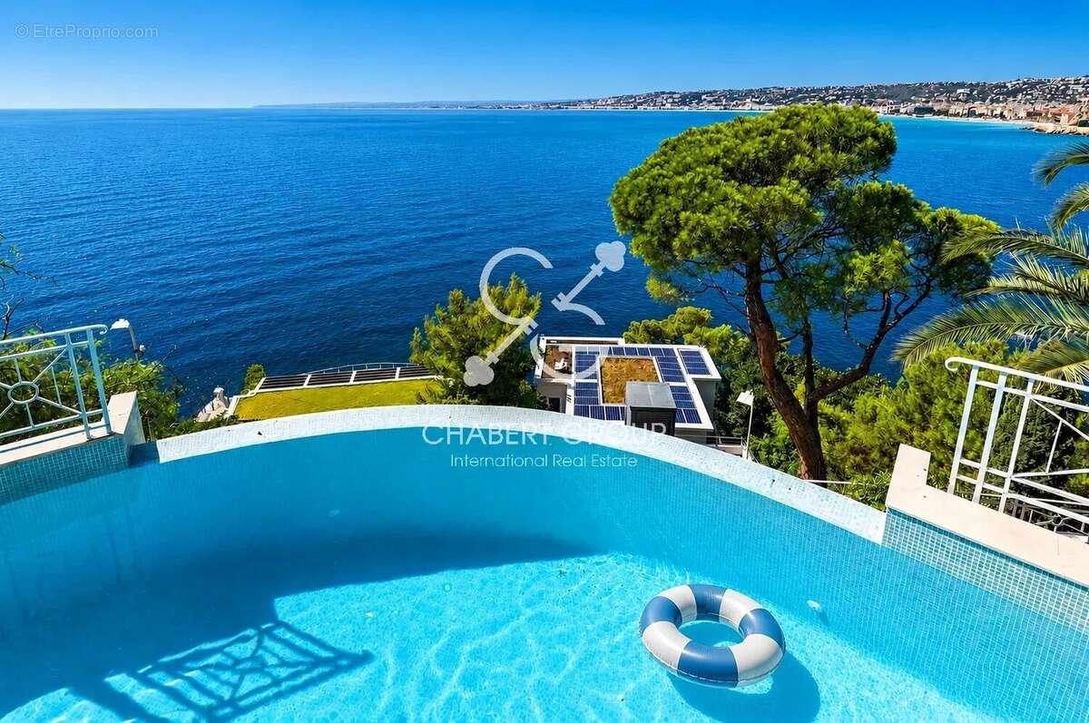 Nice - cap de nice - villa - 8 pièces - 300 m² - vue mer panoramique - jardin, terrasses & balcon - piscine & jacuzzi - appartem - photo 2
