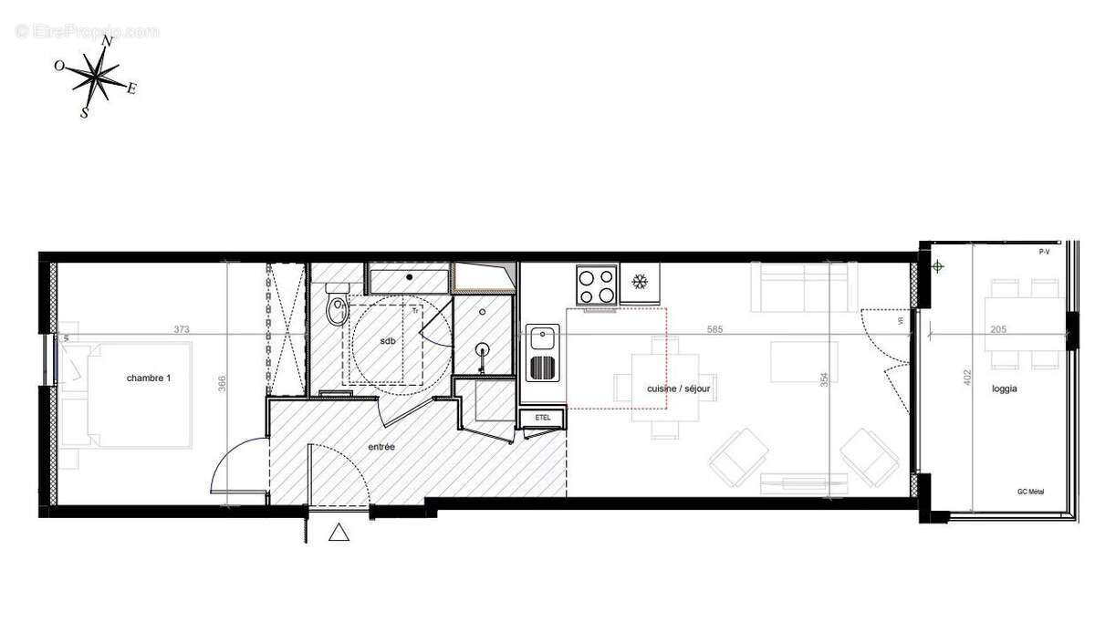 Appartement à MARSEILLE-15E