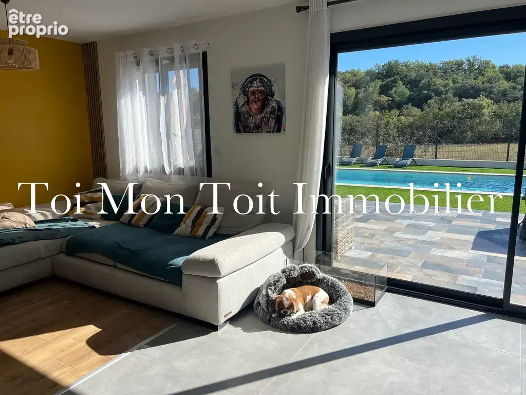 Quissac   villa f5 de plain-pied avec piscine sur 800 m2 de terrain clôturé - photo 4