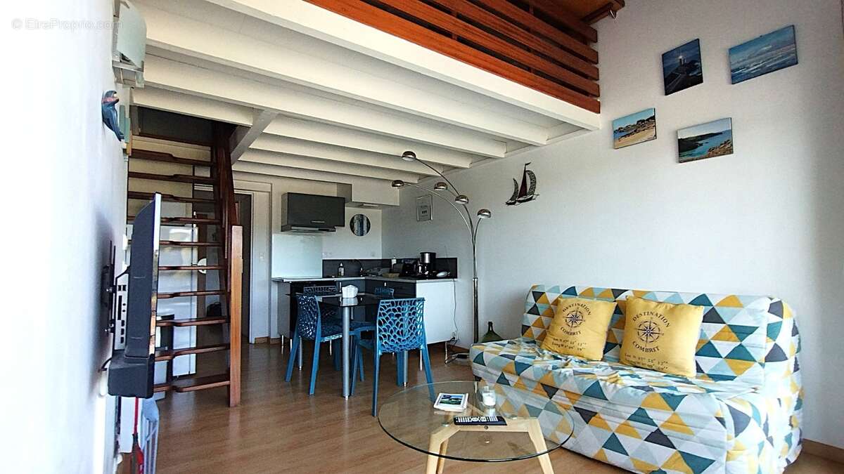 Appartement à vendre 2 pièces COMBRIT (29) Duplex, la plage à pied, piscine, tennis, jardins - photo 2