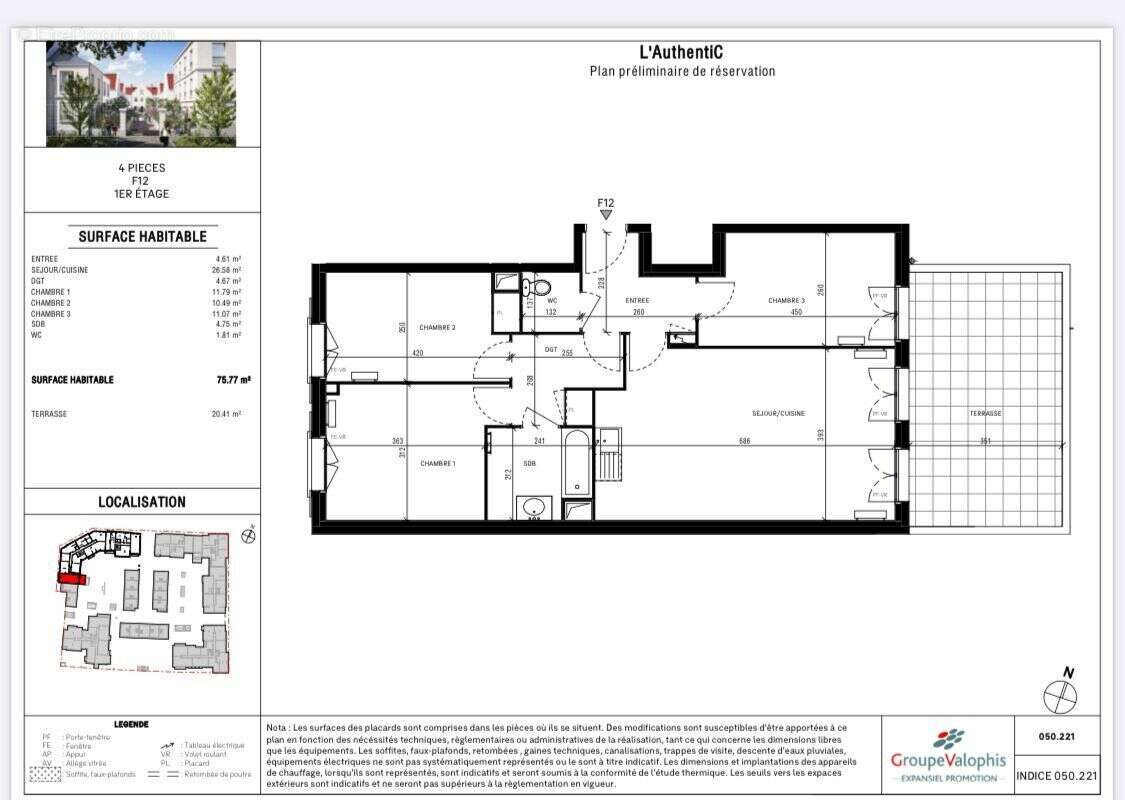 Appartement à SERRIS