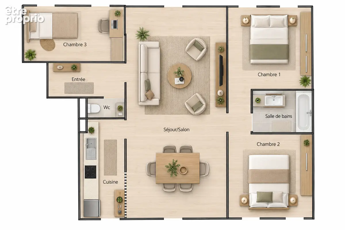 Appartement La Rochelle 4 pièce(s) 81m2 - photo 13