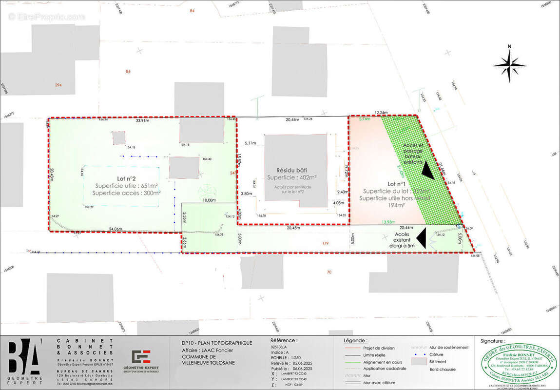 Terrain à VILLENEUVE-TOLOSANE