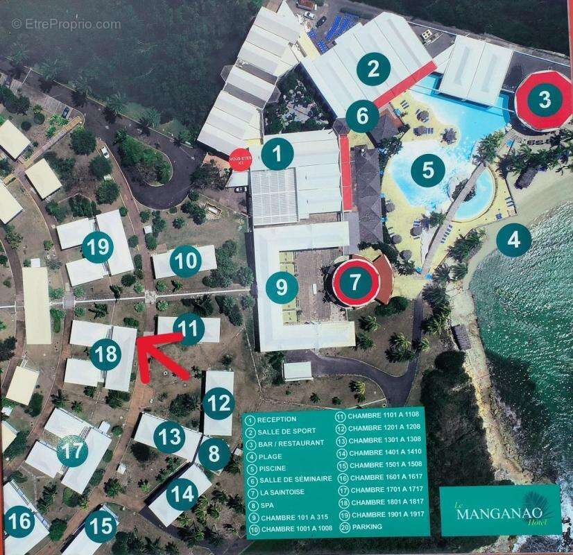 Vue mer, calme et confort: votre studio équipé dans résidence recherchée St François 156 000 euros - photo 9