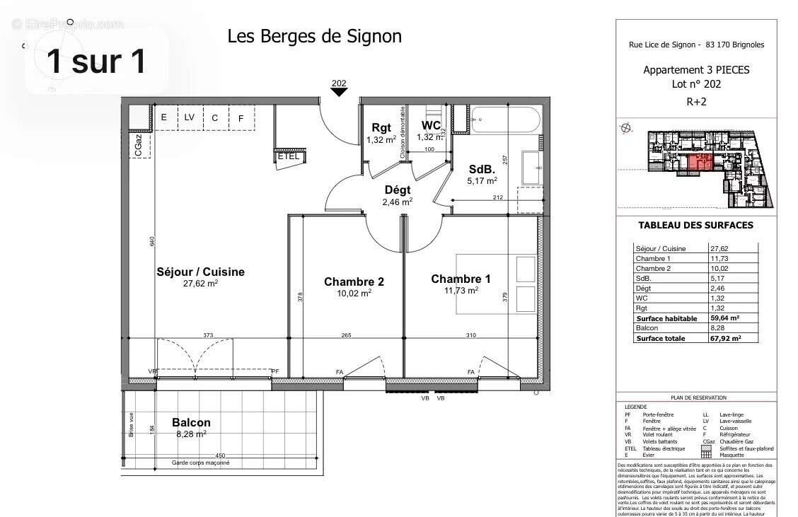 Appartement à BRIGNOLES