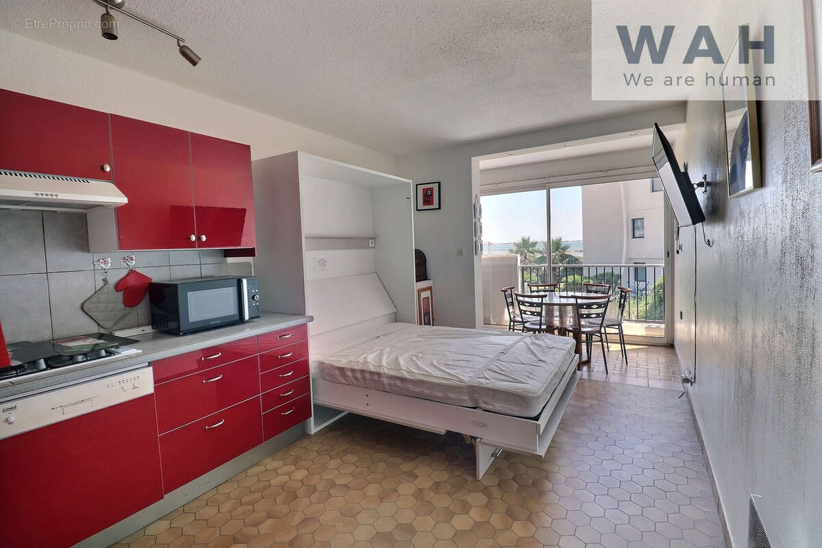 Vente studio cabine vue mer - 30 m2 - la grande motte - 34280 - photo 3