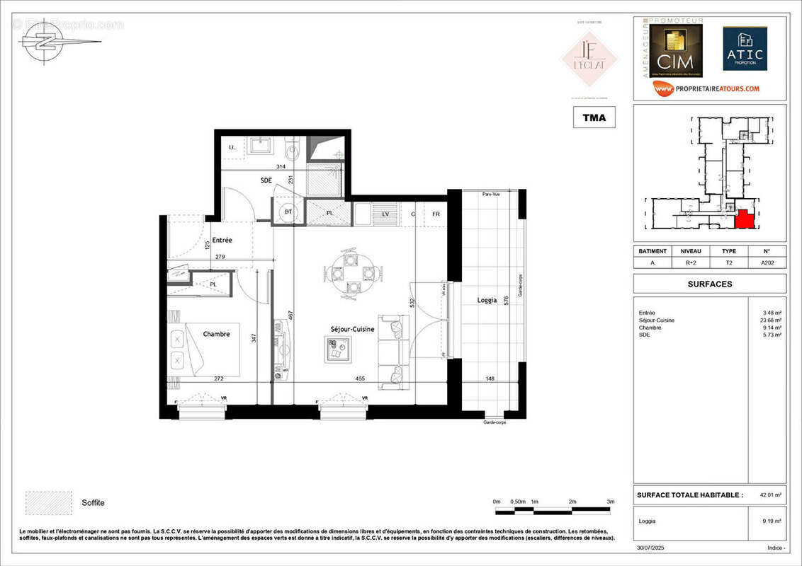 Appartement à SAINT-CYR-SUR-LOIRE