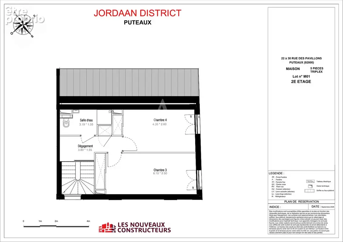 Puteaux - Maison neuve T5 en triplex, 136,50 m², jardin et terrasse - photo 8