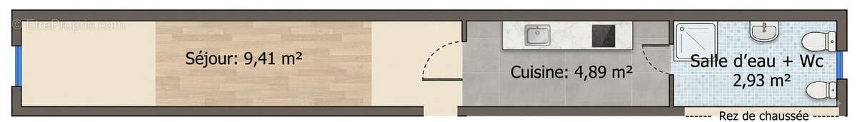 Studio au coeur de Jourdain - photo 7