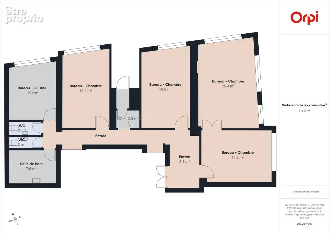 Strasbourg Petite France – 133 m² – bureaux / cabinet – double destination - photo 8