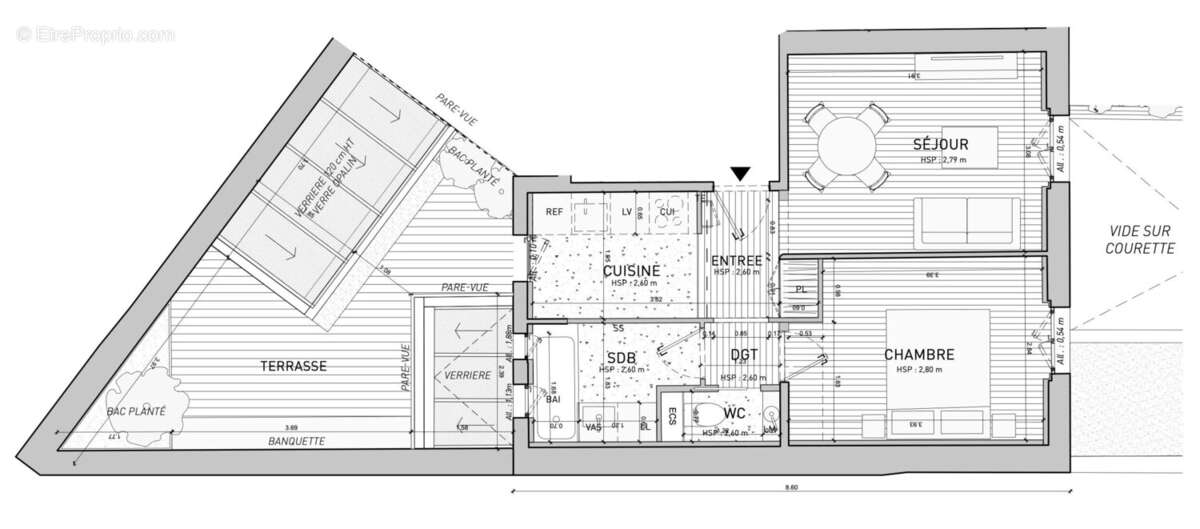Appartement à PARIS-17E