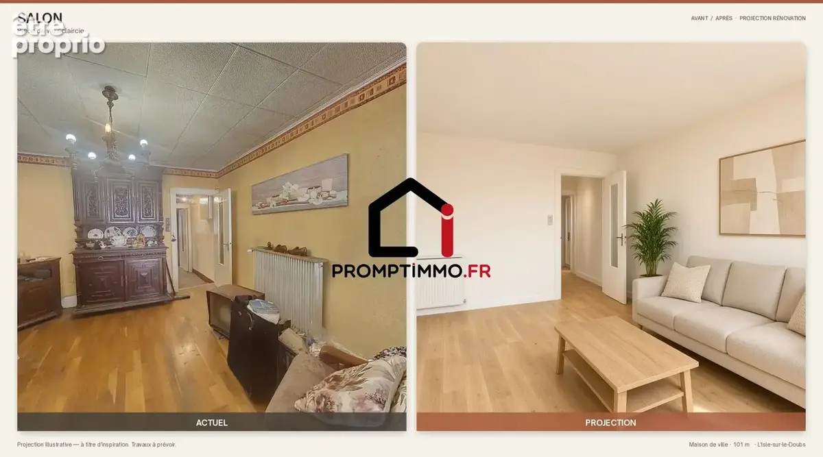 Maison 4 pièces 110 m² à vendre à L'isle-Sur-Le-Doubs (25250) - photo 4