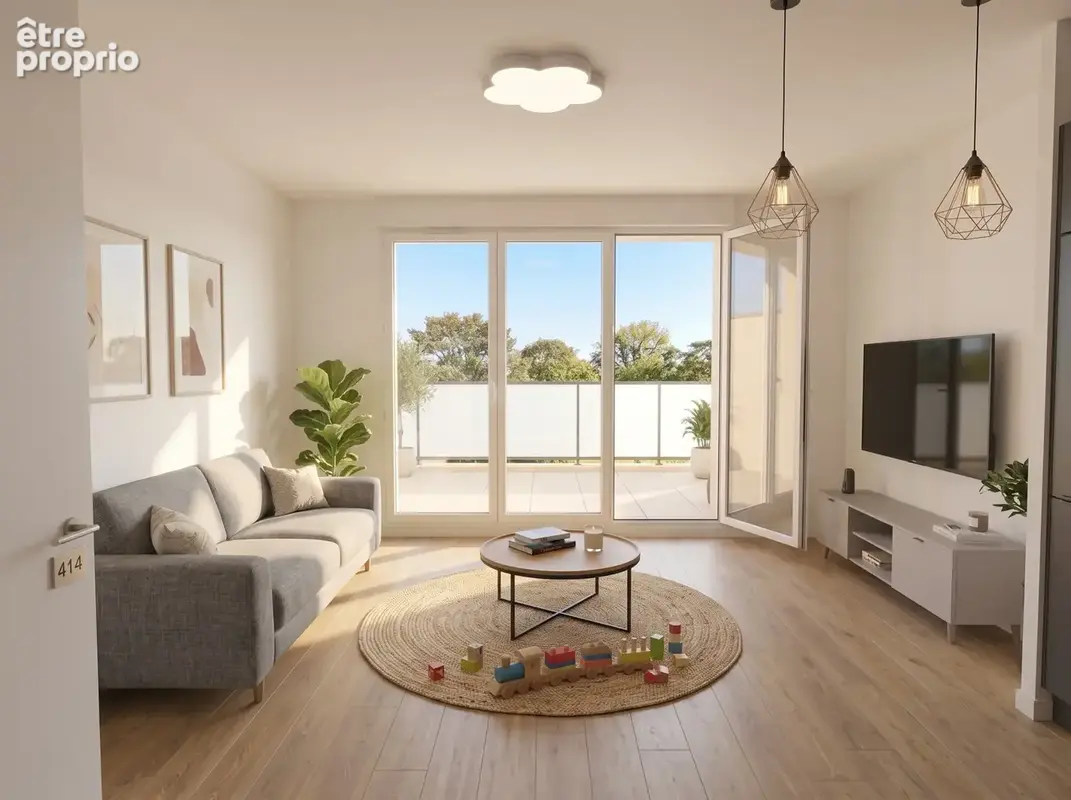 République : Superbe T3 de 65.75 m2 en étage avec un balcon de 8.82m2   Expo Sud-Ouest - photo 3