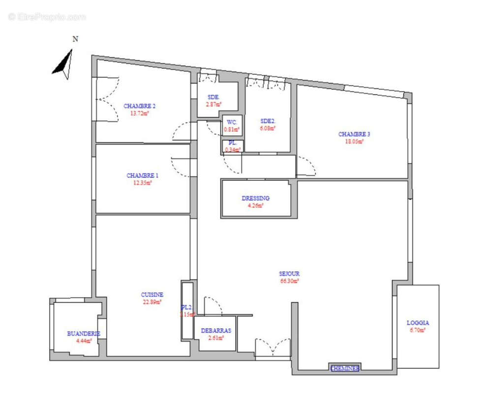 Appartement à MARSEILLE-8E